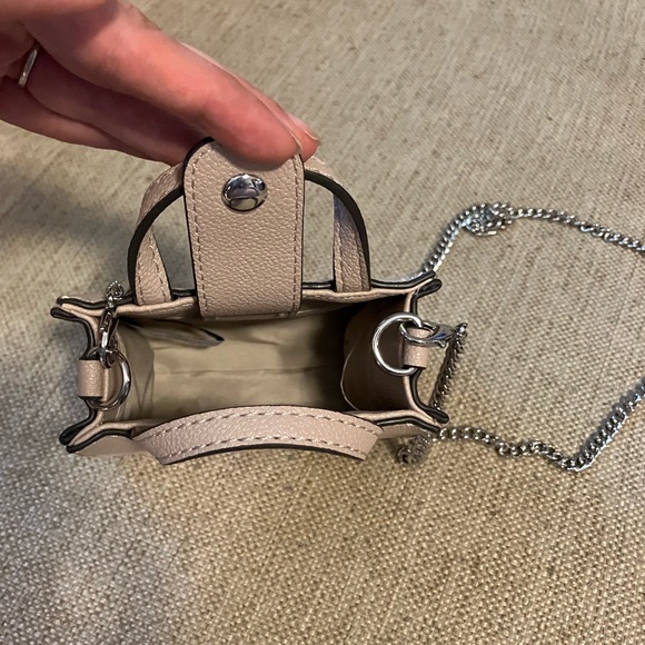 Nine West mini leather bag with crossbody chain - Picture 3 of 3